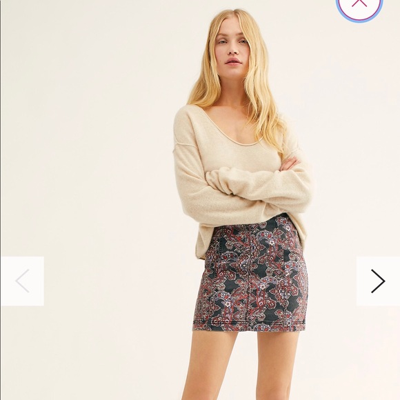 Free People Dresses & Skirts - Free People Modern Femme Novelty Skirt‼️NWT